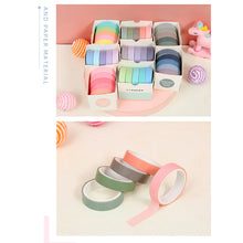 Load image into Gallery viewer, Card Lover 5 Rolls Basic Series Journal Colourful Washi Tape Scrapbooking Morandi Color Masking Tape Journaling Material

