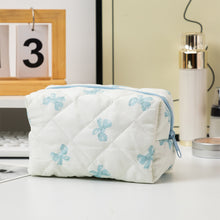 Load image into Gallery viewer, Stylish Bowknot One-Layer Pencil Case Floral Pattern Design Storage Bag Key Item for Back to School Season for Daily Use
