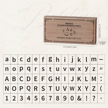 Load image into Gallery viewer, 70 Pieces Vintage-Style Wooden Stamp Set Box Cross-Border Upper Lowercase English Letters Numbers Symbols Stamps for Scrapbooking Craft Use
