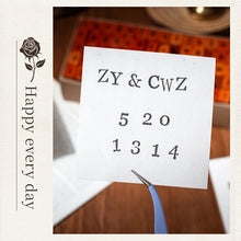 Load image into Gallery viewer, 70 Pieces Vintage-Style Wooden Stamp Set Box Cross-Border Upper Lowercase English Letters Numbers Symbols Stamps for Scrapbooking Craft Use

