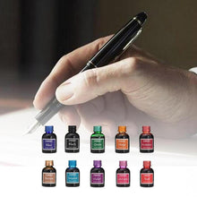Load image into Gallery viewer, Multicolor Universal Ink Cartridges Replaceable Fountain Pen Ink Plastic Bottled 30ml Colored Fountain Pen Ink Supplies

