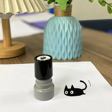 Load image into Gallery viewer, 4 Styles Cute Cartoon Stamps Lovely Small Black Cat Stamp DIY Scrapbooking Decoration Diary Collage Stationery

