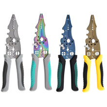 Load image into Gallery viewer, Wire Stripper Decrustation Pliers Adjustable Electrical Wire Stripping Tool Non-slip Wire Stripper Crimper for Electrical Cable
