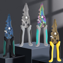 Load image into Gallery viewer, Wire Stripper Decrustation Pliers Adjustable Electrical Wire Stripping Tool Non-slip Wire Stripper Crimper for Electrical Cable
