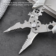 Load image into Gallery viewer, Wire Stripper Decrustation Pliers Adjustable Electrical Wire Stripping Tool Non-slip Wire Stripper Crimper for Electrical Cable
