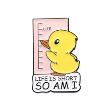 Load image into Gallery viewer, Cute Yellow Duck Enamel Pins Cartoon Cowboy Duck Lovely Animal Collection Brooches Lapel Badge Jewelry Gifts For Friends
