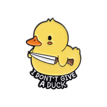 Load image into Gallery viewer, Cute Yellow Duck Enamel Pins Cartoon Cowboy Duck Lovely Animal Collection Brooches Lapel Badge Jewelry Gifts For Friends
