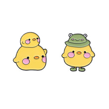 Load image into Gallery viewer, Cute Yellow Duck Enamel Pins Cartoon Cowboy Duck Lovely Animal Collection Brooches Lapel Badge Jewelry Gifts For Friends
