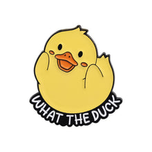 Load image into Gallery viewer, Cute Yellow Duck Enamel Pins Cartoon Cowboy Duck Lovely Animal Collection Brooches Lapel Badge Jewelry Gifts For Friends
