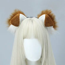 Load image into Gallery viewer, Furry Anime Dog Ear Headband Tail Cartoon Comic-Con Cosplay Accessories Plush Simulation Animal Ears Tail
