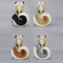 Load image into Gallery viewer, Furry Anime Dog Ear Headband Tail Cartoon Comic-Con Cosplay Accessories Plush Simulation Animal Ears Tail
