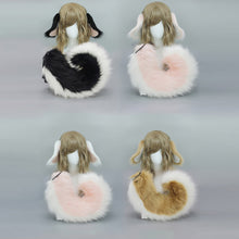 Load image into Gallery viewer, Furry Anime Dog Ear Headband Tail Cartoon Comic-Con Cosplay Accessories Plush Simulation Animal Ears Tail
