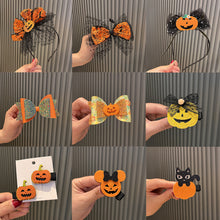 Load image into Gallery viewer, Fashionable Halloween Elements Pumpkin Hairband Single Piece Multi-Color Cute Girls Halloween Gift
