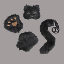 Load image into Gallery viewer, Foxes Mask+Tail +Gloves Set Halloween Cosplays Costume Accessorie Theme Party Dress Up Props Carnival Party Costumes Accessories
