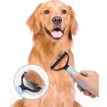 Load image into Gallery viewer, Pet Detangling Comb Dog Dematting Cat Grooming Brush Deshedding Tool Stainless Steel Anti-Slip Handle For Mats and Tangles Pet Cleaning Supplies
