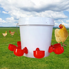 Load image into Gallery viewer, Automatic Poultry Drinker Pigeon/Chicken Waterer Water Bowl Hanging Poultry Feeder Portable Poultry Raising Supplies
