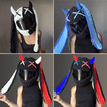 Load image into Gallery viewer, Universal Plush Motorcycle Helmet Cover for Full Rabbit Plush Helmet Covers for Christmas Gifts Motorcycle Helmet Decoration Styling
