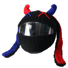 Load image into Gallery viewer, Universal Plush Motorcycle Helmet Cover for Full Rabbit Plush Helmet Covers for Christmas Gifts Motorcycle Helmet Decoration Styling
