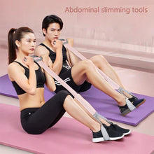 Load image into Gallery viewer, Fabric Foot Pedal Pull Rope Sit-up Abdominal Toning Yoga Stretching Assist Tool Home Fitness Equipment
