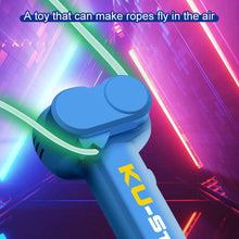 Load image into Gallery viewer, Electric Rope Launcher Handheld Luminous Rope Shooter Cat Teaser Stress Relief Enhancing Parent-Child Interaction Toy
