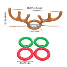 Load image into Gallery viewer, Christmas Ring Toss Game Interactive Inflatable Headband Holiday Fun Party Entertainment Toys Gift For Family Children Friend Party Game
