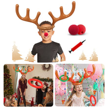 Load image into Gallery viewer, Christmas Ring Toss Game Interactive Inflatable Headband Holiday Fun Party Entertainment Toys Gift For Family Children Friend Party Game

