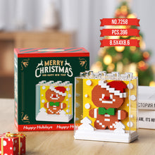Load image into Gallery viewer, Christmas Building Blocks Acrylic Box Santa Claus Snowman Reindeer Compatible with Lego Brick Assembly Model Kit DIY Christmas Decor Educational Gift
