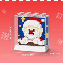 Load image into Gallery viewer, Christmas Building Blocks Acrylic Box Santa Claus Snowman Reindeer Compatible with Lego Brick Assembly Model Kit DIY Christmas Decor Educational Gift
