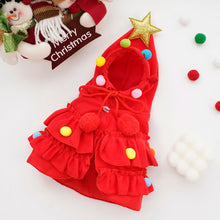 Load image into Gallery viewer, Christmas Dog Cape Adorable Pet Christmas Attire Role-Play Party Wear Pet Cloak Dog Dress Holiday Pet Costume Christmas Supplies
