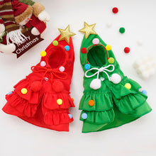 Load image into Gallery viewer, Christmas Dog Cape Adorable Pet Christmas Attire Role-Play Party Wear Pet Cloak Dog Dress Holiday Pet Costume Christmas Supplies
