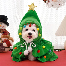 Load image into Gallery viewer, Christmas Dog Cape Adorable Pet Christmas Attire Role-Play Party Wear Pet Cloak Dog Dress Holiday Pet Costume Christmas Supplies
