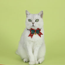 Load image into Gallery viewer, Christmas Cat Bell Collar Adjustable Soft Lucky Charm Vibrant Color Cat Jewelry Party Costume Kitten Collar Festive Holiday Pet Accessory
