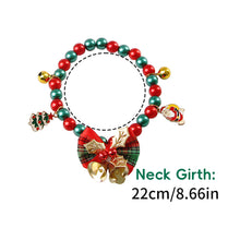Load image into Gallery viewer, Christmas Cat Bell Collar Multicolor Lucky Charm Vibrant Color Cat Jewelry Party Costume Kitten Collar Festive Holiday Pet Accessory
