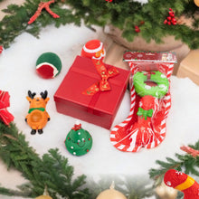 Load image into Gallery viewer, Dog Christmas Gift Box Pet Christmas Stocking Stuffers Durable Interactive Fun Dog Toy Assortment Pack Safe Rubber Chew Toys

