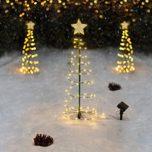 Load image into Gallery viewer, Solar Powered Christmas Tree Stake Light Waterproof Auto On/Off Landscape Light Garden Stakes Christmas Decor for Outside
