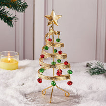 Load image into Gallery viewer, Bell Tabletop Christmas Tree Table Centerpiece Wrought Iron Vintage Style Christmas Mini Christmas Tree for Shelf Mini Christmas Tree
