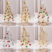 Load image into Gallery viewer, Bell Tabletop Christmas Tree Table Centerpiece Wrought Iron Vintage Style Christmas Mini Christmas Tree for Shelf Mini Christmas Tree
