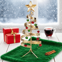 Load image into Gallery viewer, Bell Tabletop Christmas Tree Table Centerpiece Wrought Iron Vintage Style Christmas Mini Christmas Tree for Shelf Mini Christmas Tree
