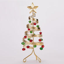 Load image into Gallery viewer, Bell Tabletop Christmas Tree Table Centerpiece Wrought Iron Vintage Style Christmas Mini Christmas Tree for Shelf Mini Christmas Tree
