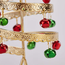 Load image into Gallery viewer, Bell Tabletop Christmas Tree Table Centerpiece Wrought Iron Vintage Style Christmas Mini Christmas Tree for Shelf Mini Christmas Tree
