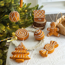 Load image into Gallery viewer, Christmas Cute Gingerbread Man Christmas Garland Accessory Ornament Festive Hanging Decor New Year Decorations
