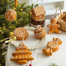 Load image into Gallery viewer, Christmas Cute Gingerbread Man Christmas Garland Accessory Ornament Festive Hanging Decor New Year Decorations
