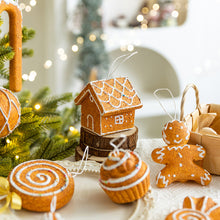 Load image into Gallery viewer, Christmas Cute Gingerbread Man Christmas Garland Accessory Ornament Festive Hanging Decor New Year Decorations
