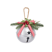 Load image into Gallery viewer, Large Vintage Christmas Bell Shabby Chic Christmas Ornament Jingle Bell Christmas Hanging Primitive Unique Christmas Gift Idea
