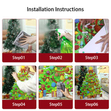 Load image into Gallery viewer, Christmas Static Cling Stickers Window Decals Santa Claus Scene Festive Window Decals Easy Apply No Residue Christmas Home Party Decor
