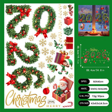 Load image into Gallery viewer, 2026 Christmas Static Cling Stickers Window Decals Santa Claus Scene Festive Window Decals Easy Apply No Residue Christmas Home Party Decor
