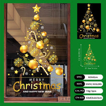 Load image into Gallery viewer, 2026 Christmas Static Cling Stickers Window Decals Santa Claus Scene Festive Window Decals Easy Apply No Residue Christmas Home Party Decor
