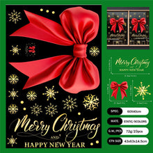 Load image into Gallery viewer, 2026 Christmas Static Cling Stickers Window Decals Santa Claus Scene Festive Window Decals Easy Apply No Residue Christmas Home Party Decor
