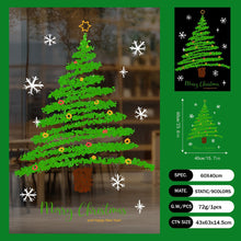 Load image into Gallery viewer, 2026 Christmas Static Cling Stickers Window Decals Santa Claus Scene Festive Window Decals Easy Apply No Residue Christmas Home Party Decor
