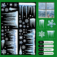 Load image into Gallery viewer, 2026 Christmas Static Cling Stickers Window Decals Santa Claus Scene Festive Window Decals Easy Apply No Residue Christmas Home Party Decor
